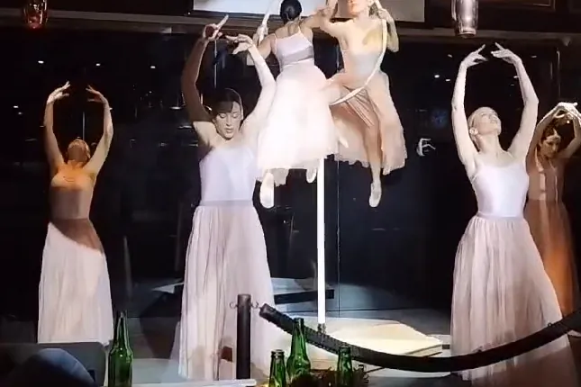 Dúo de Aro Aéreo y Danza — show para eventos