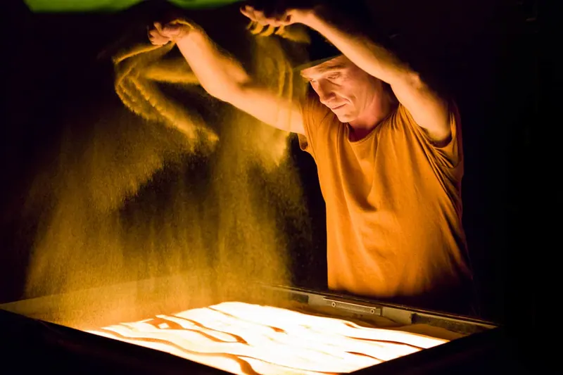Sand Drawing — show para eventos