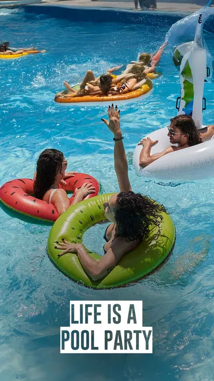 Life is a Pool Party — formato temático exclusivo